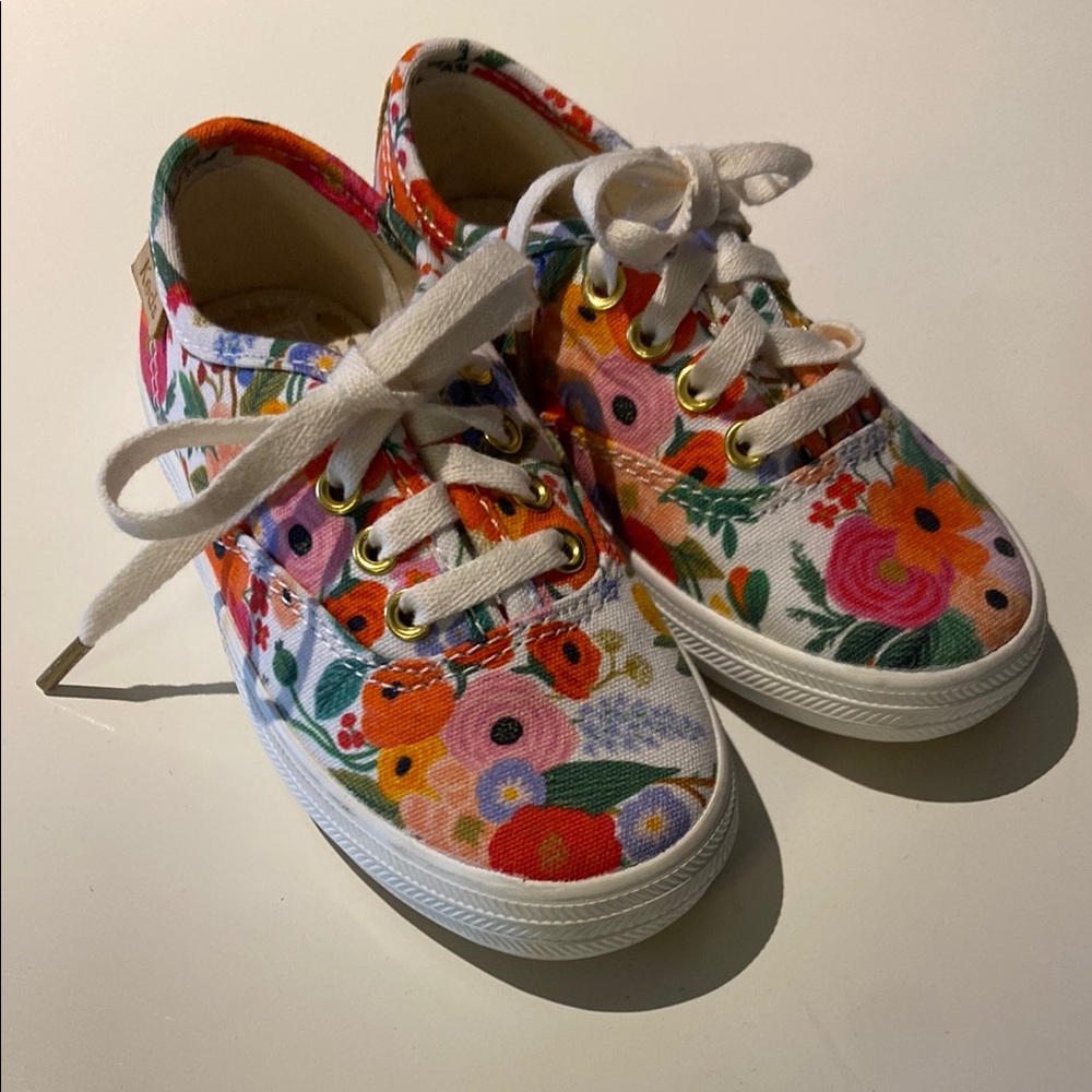 Rifle Paper Co garden party toddler shoes